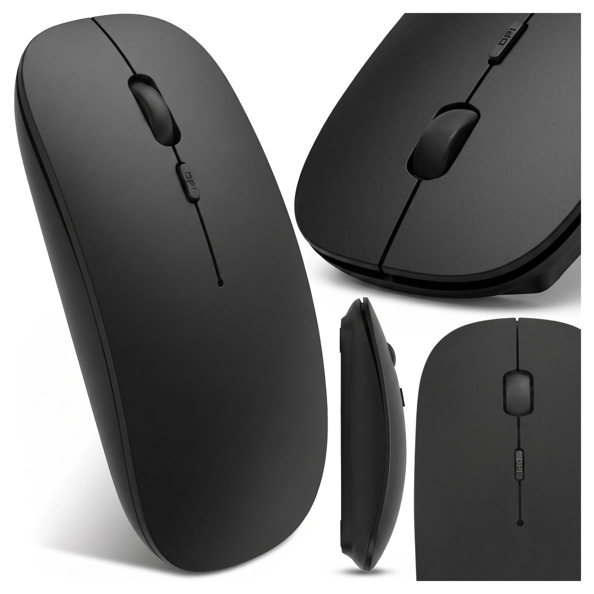 WIRELESS MOUSE OPTICAL MOUSE BLACK BLUETOOTH COMPUTER FOR LAPTOP