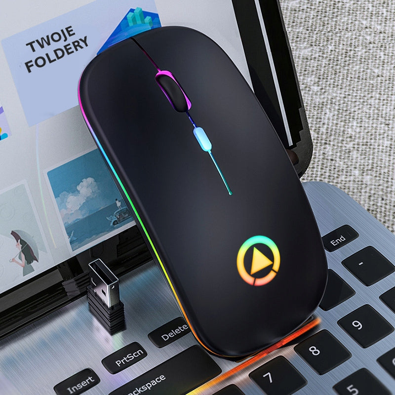 WIRELESS MOUSE OPTICAL MOUSE SLIM LED QUIET CLICKLESS 1600dpi Koanni Packaging status original