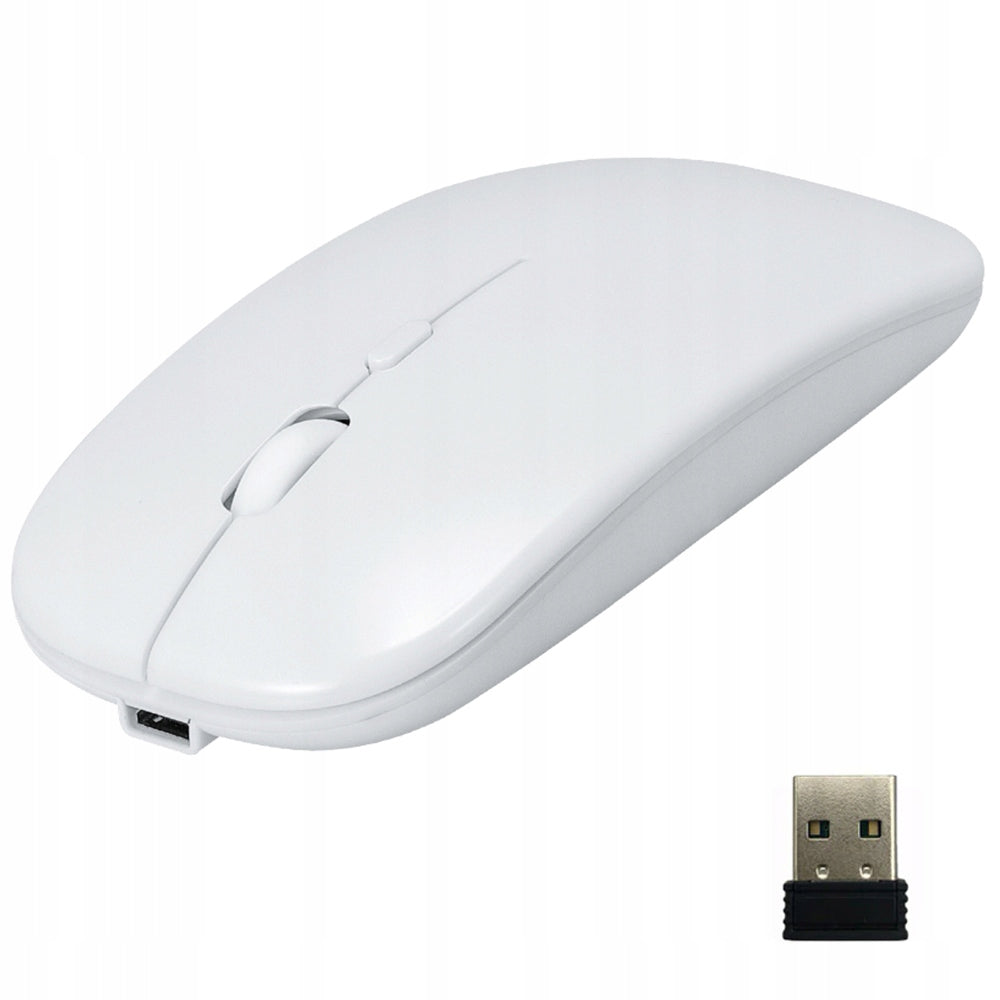 WIRELESS MOUSE SLIM QUIET BLUETOOTH MOUSE 5 FOR LAPTOP NANO RECHARGEABLE