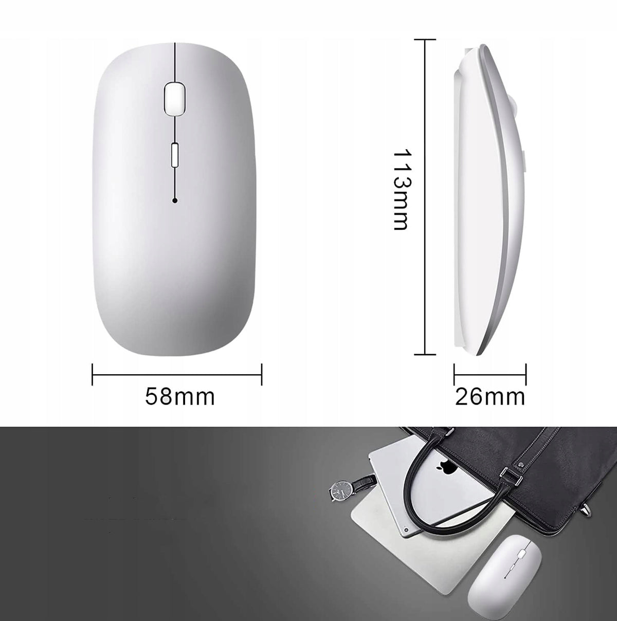 WIRELESS MOUSE WITH USB RECEIVER, FOR LAPTOP, COMPUTER, WINDOWS, MAC Manufacturer no brand