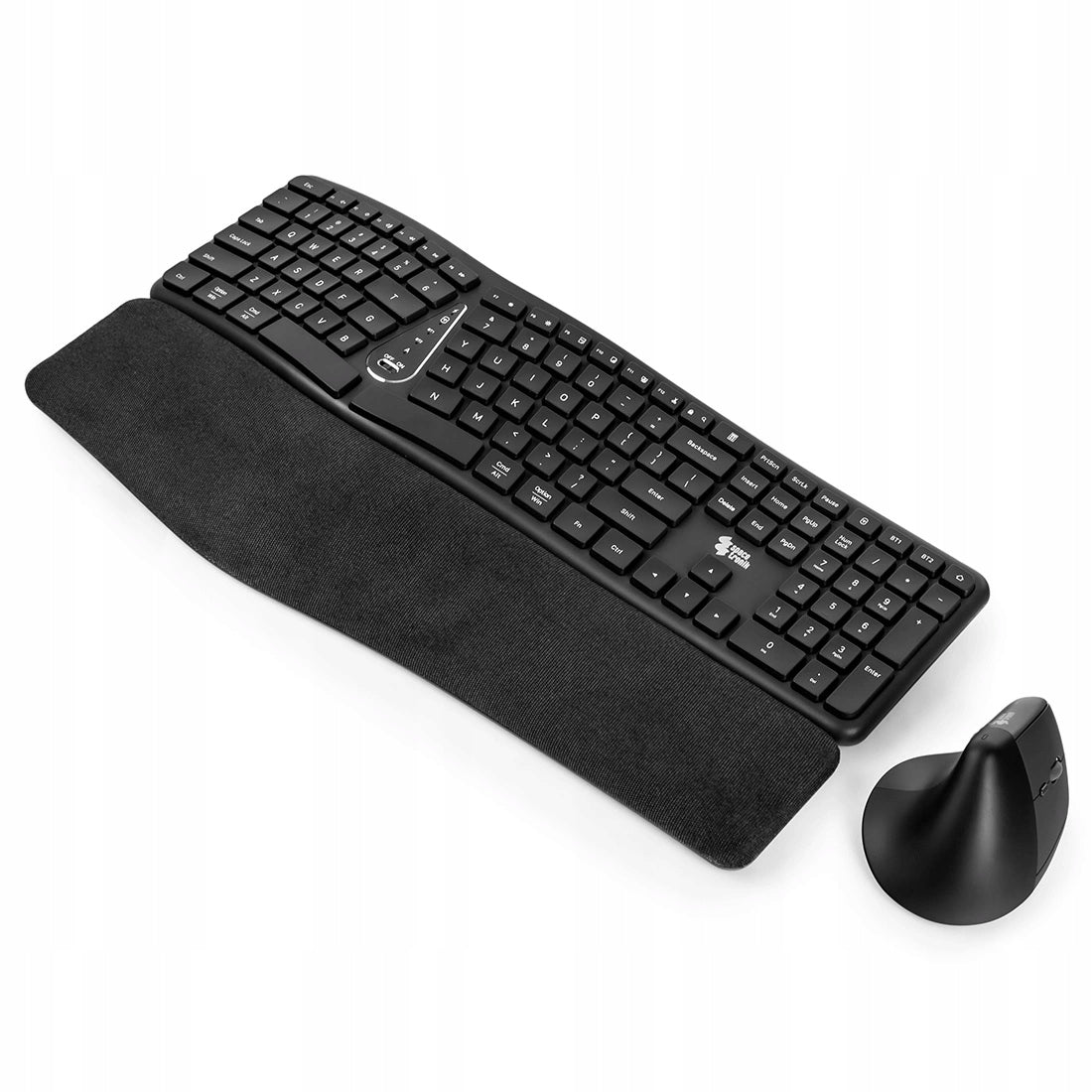 WIRELESS Mouse Keyboard Ergonomic USB 2.4 GHz Spacetronik SET Manufacturer code SP-EZZY-01KMWB