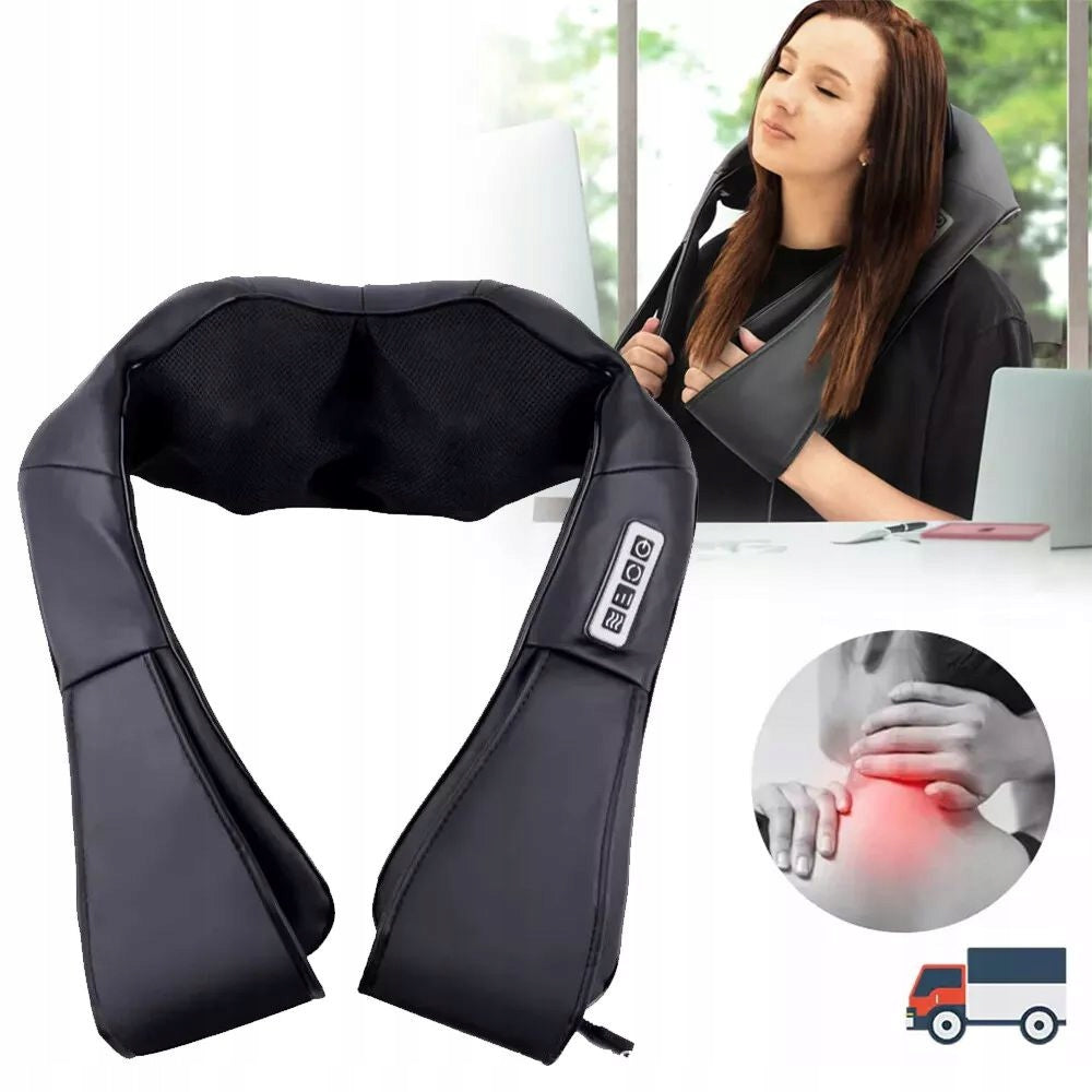 WIRELESS NECK AND SHOULDER MASSAGER, SHIATSU MASSAGE DEVICE, GIFTS Packaging status original