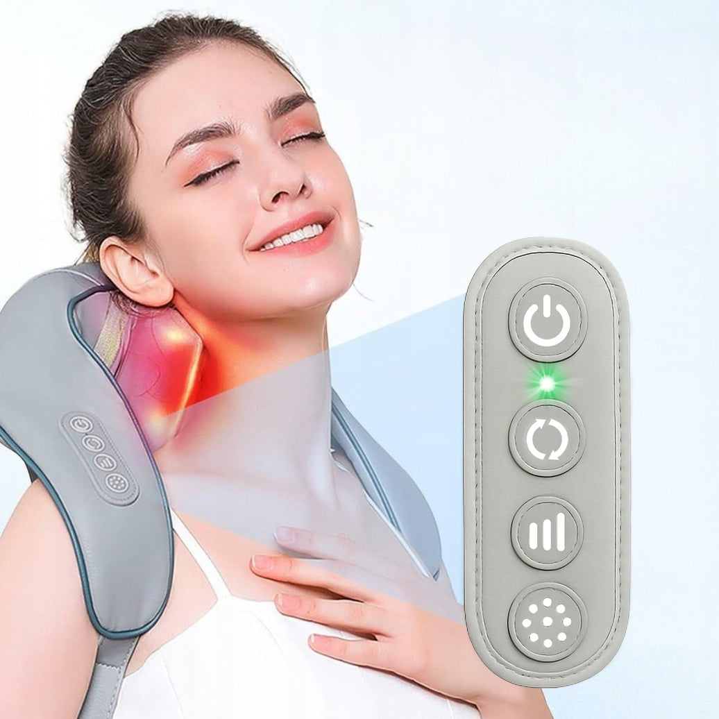 WIRELESS NECK MASSAGER BACK BODY FOR BATTERY PRO + Manufacturer code MASAŻER DO SZYI KARKU PLECÓW CIAŁA M335