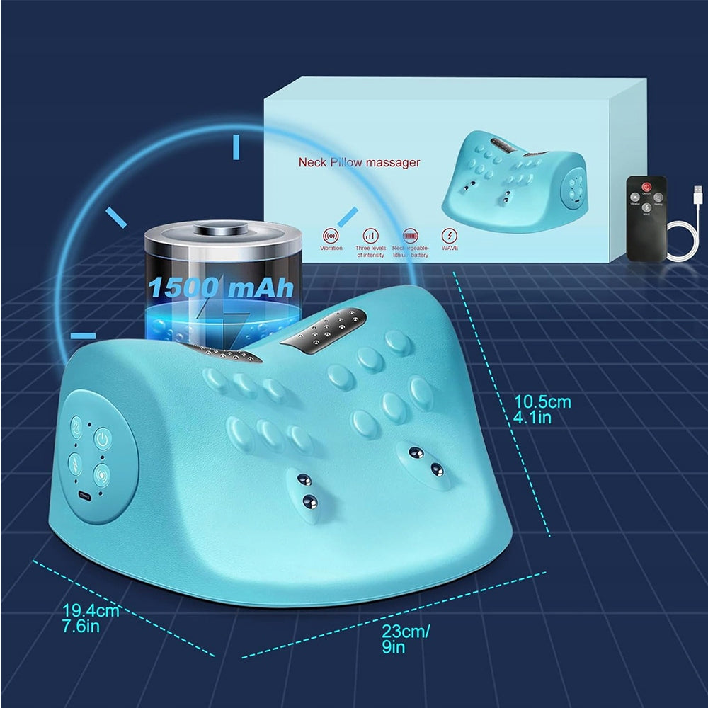 WIRELESS NECK MASSAGER WITH HEATING 3 MASSAGE MODES FOR STRESS AND PAIN Packaging status original