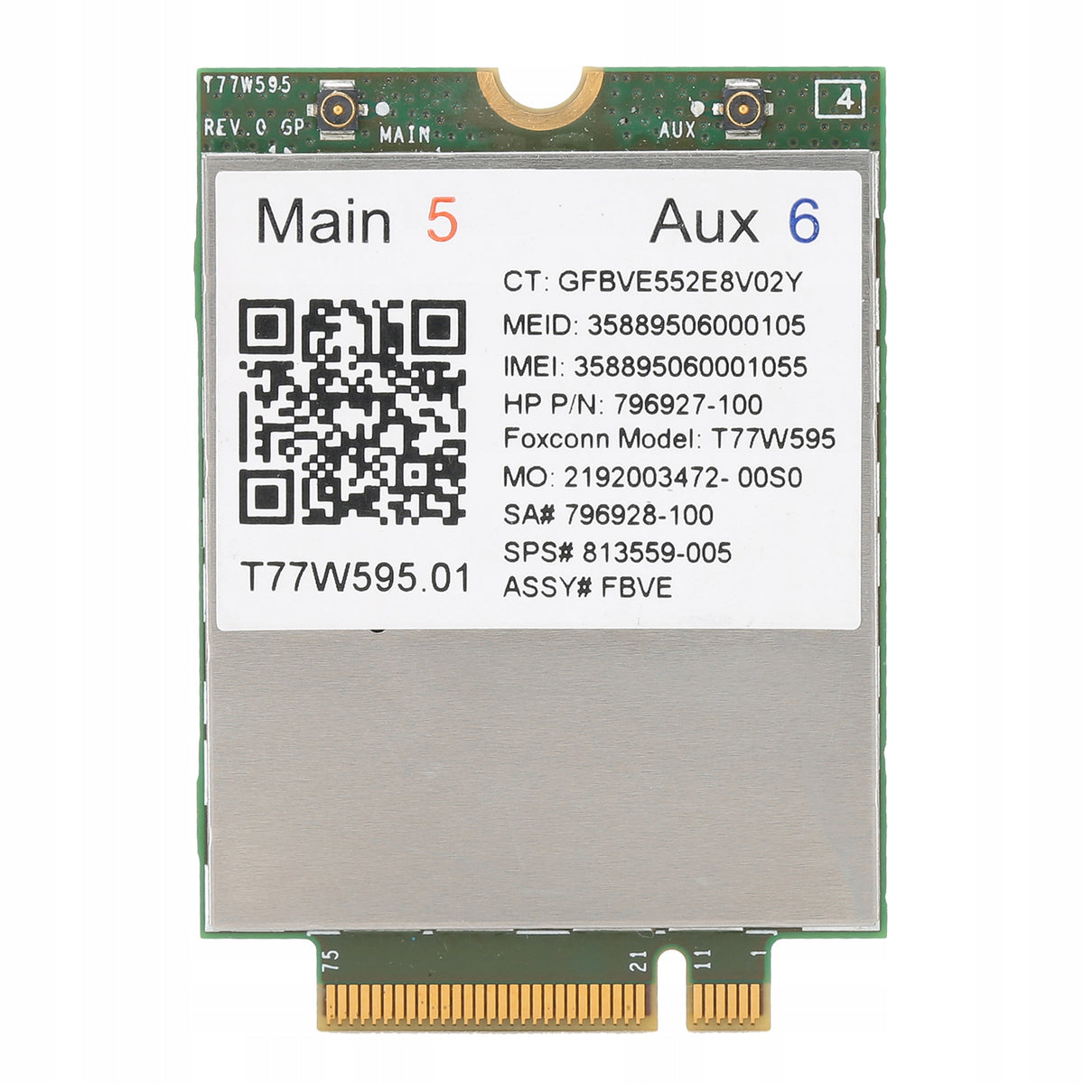 WIRELESS NETWORK ADAPTER FOR X5 4G LTE WWAN M.2 MODULE