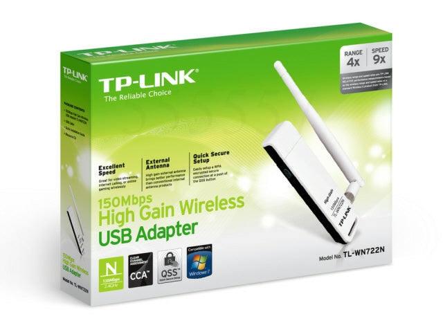 WIRELESS NETWORK CARD TP-LINK TL-WN722N USB Manufacturer TP-Link