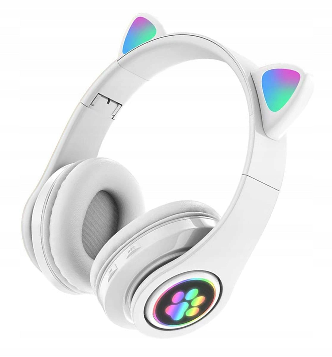 WIRELESS ON-EAR HEADPHONES BLUETOOTH LED CAT EARS RADIO Manufacturer code APT_ZS7E