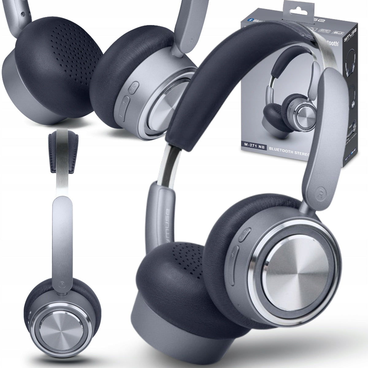 WIRELESS ON-EAR HEADPHONES MUSE M-271 BLUETOOTH 5.4 65H USB-C MICROPHONE