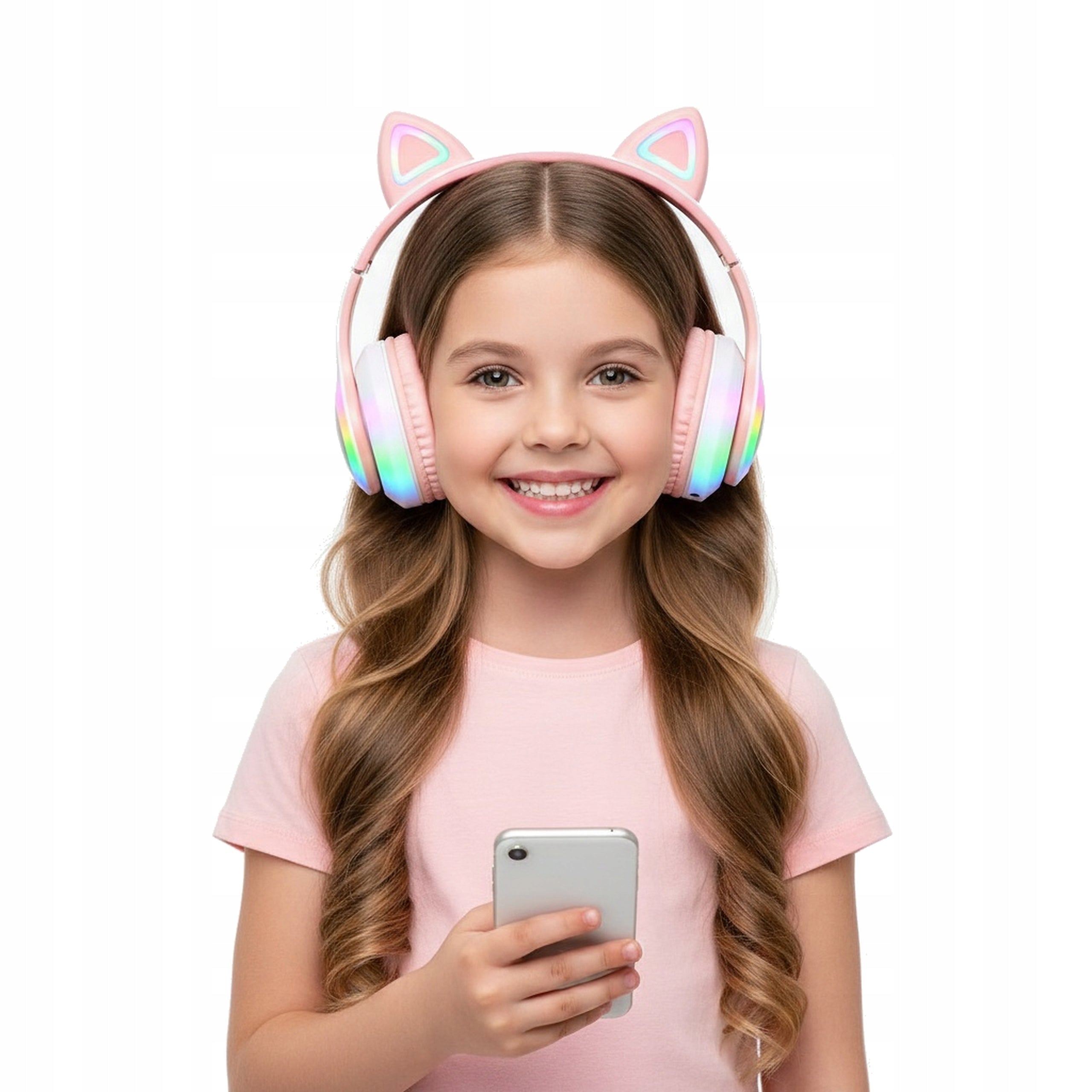 WIRELESS ON-EAR HEADPHONES WITH BLUETOOTH EARS CAT EARS FOR KIDS Manufacturer code SŁUCHAWKI BLUETOOTH KOCIE USZY Z MIKROFONEM