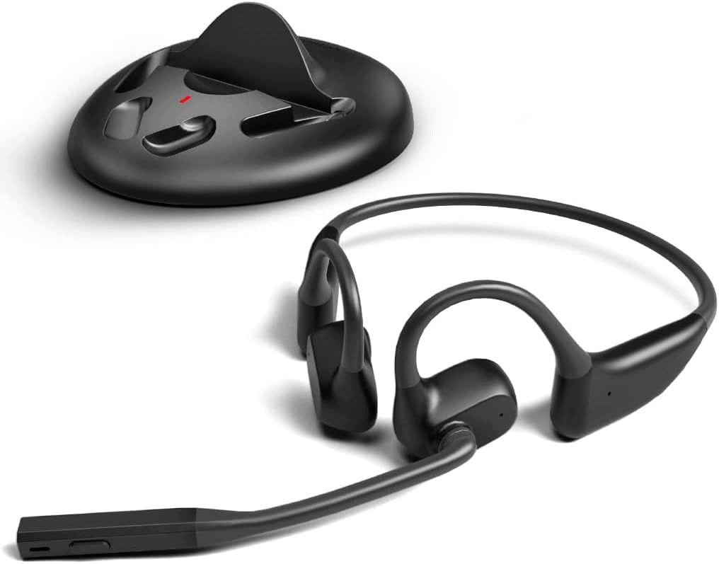 WIRELESS OPEN-EAR BLUETOOTH HEADPHONES FOR PC PHONE STATION