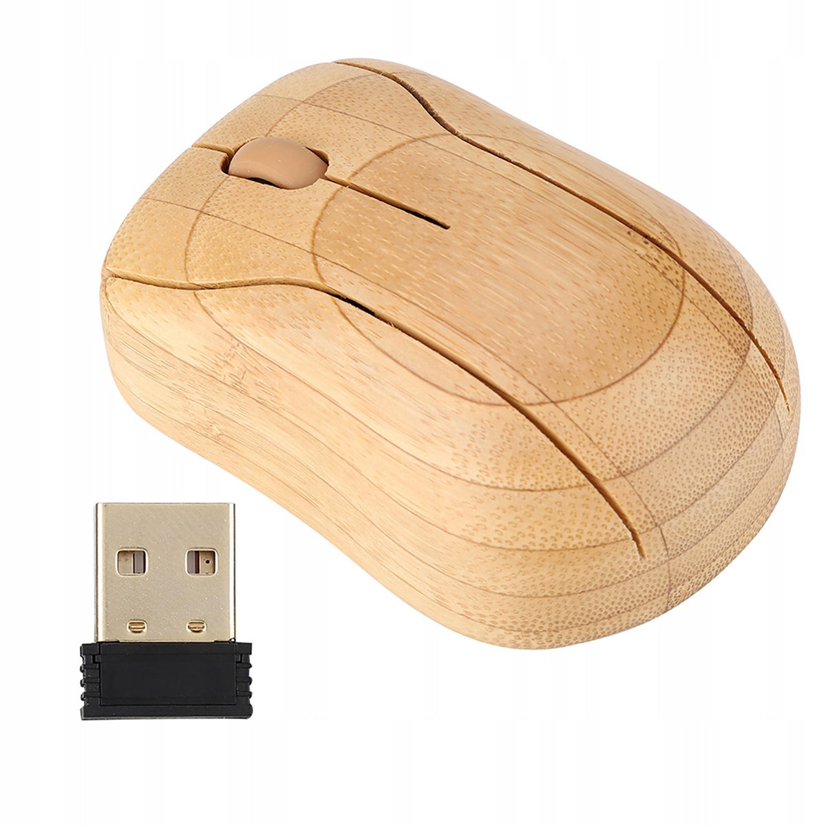 WIRELESS OPTICAL GAMING COMPUTER MOUSE LAPTOP WOODEN1600DPI