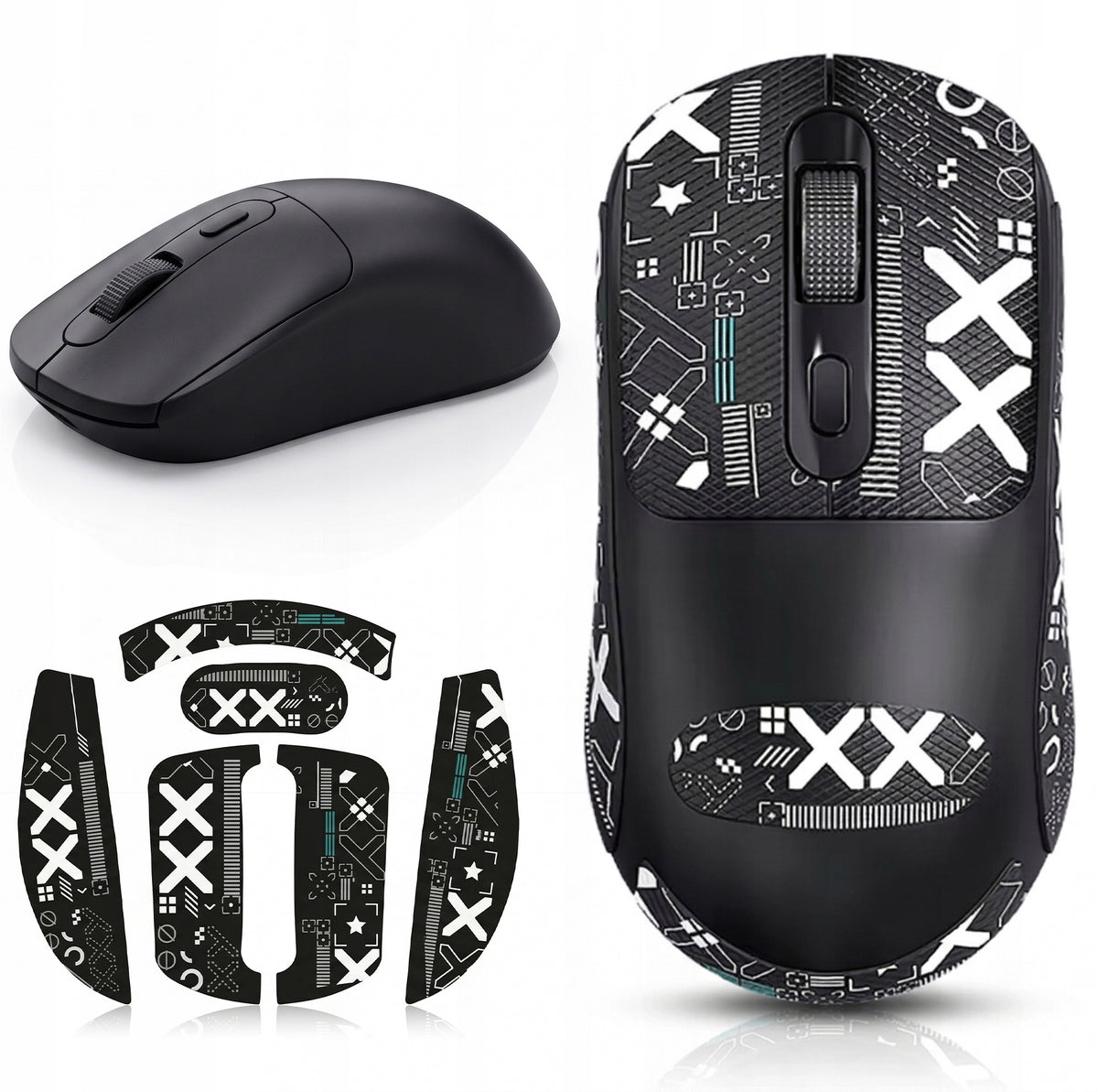 WIRELESS OPTICAL MOUSE 2,4G BT5.0 3200DPI ANTI-SLIP STICKERS