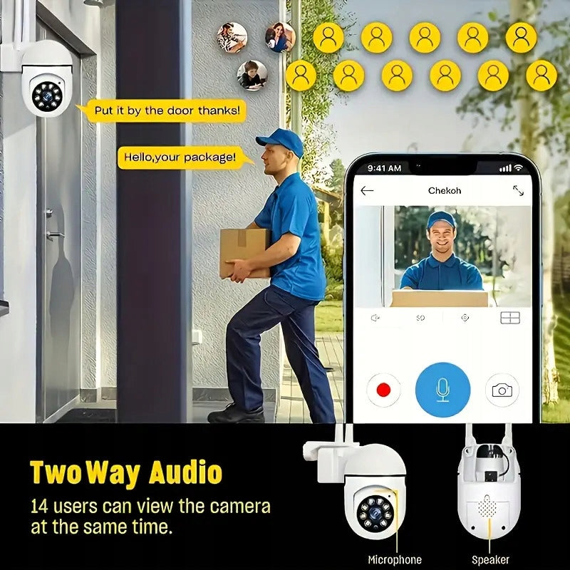 WIRELESS OUTDOOR WIFI ROTATING CAMERA FOR DIGICAM MONITORING Packaging status original