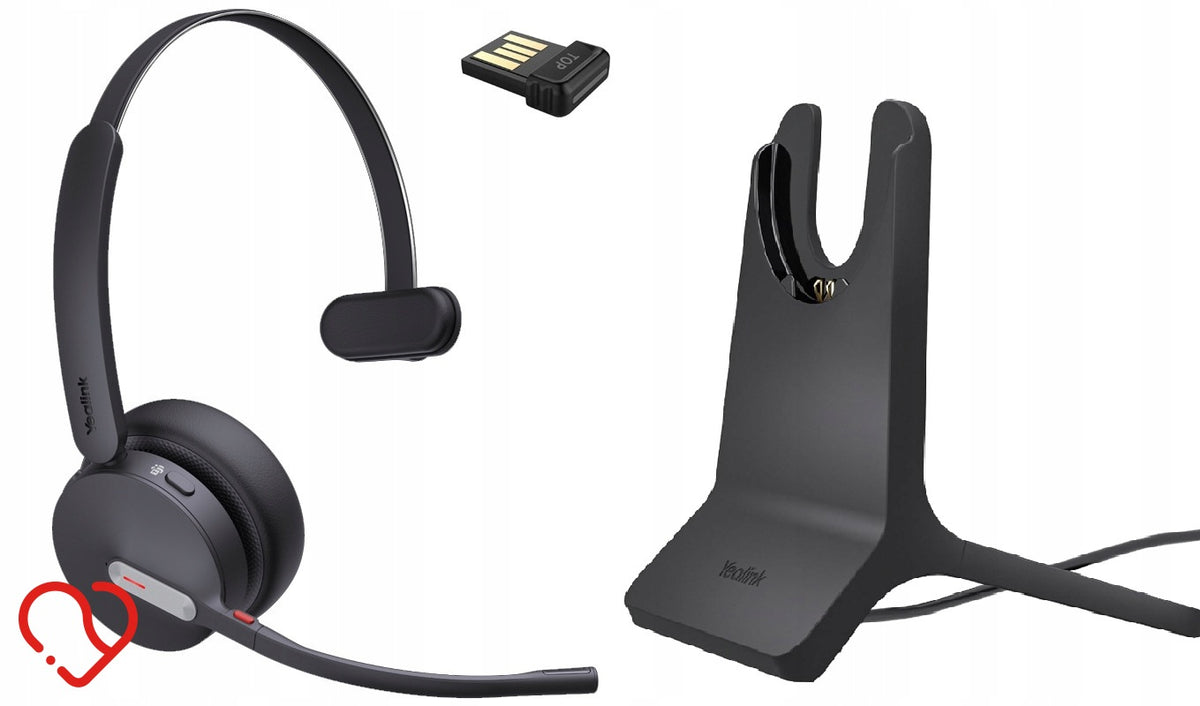 WIRELESS OVER-EAR HEADPHONES YEALINK BH70 FOR MICROSOFT TEAMS BLACK