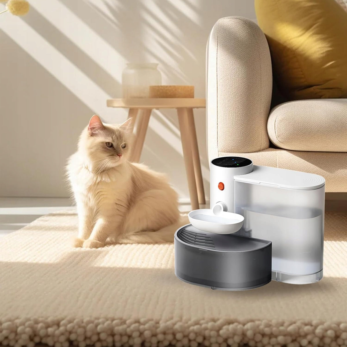 WIRELESS PET WATER FOUNTAIN AUTOMATIC DRINKING FOUNTAIN SILENT DESIGN Packaging status original