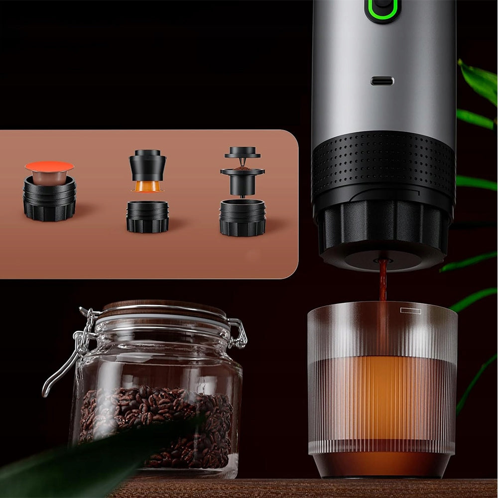 WIRELESS PORTABLE COFFEE MAKER WITH FAST HEATING FUNCTION Model Nanopresso