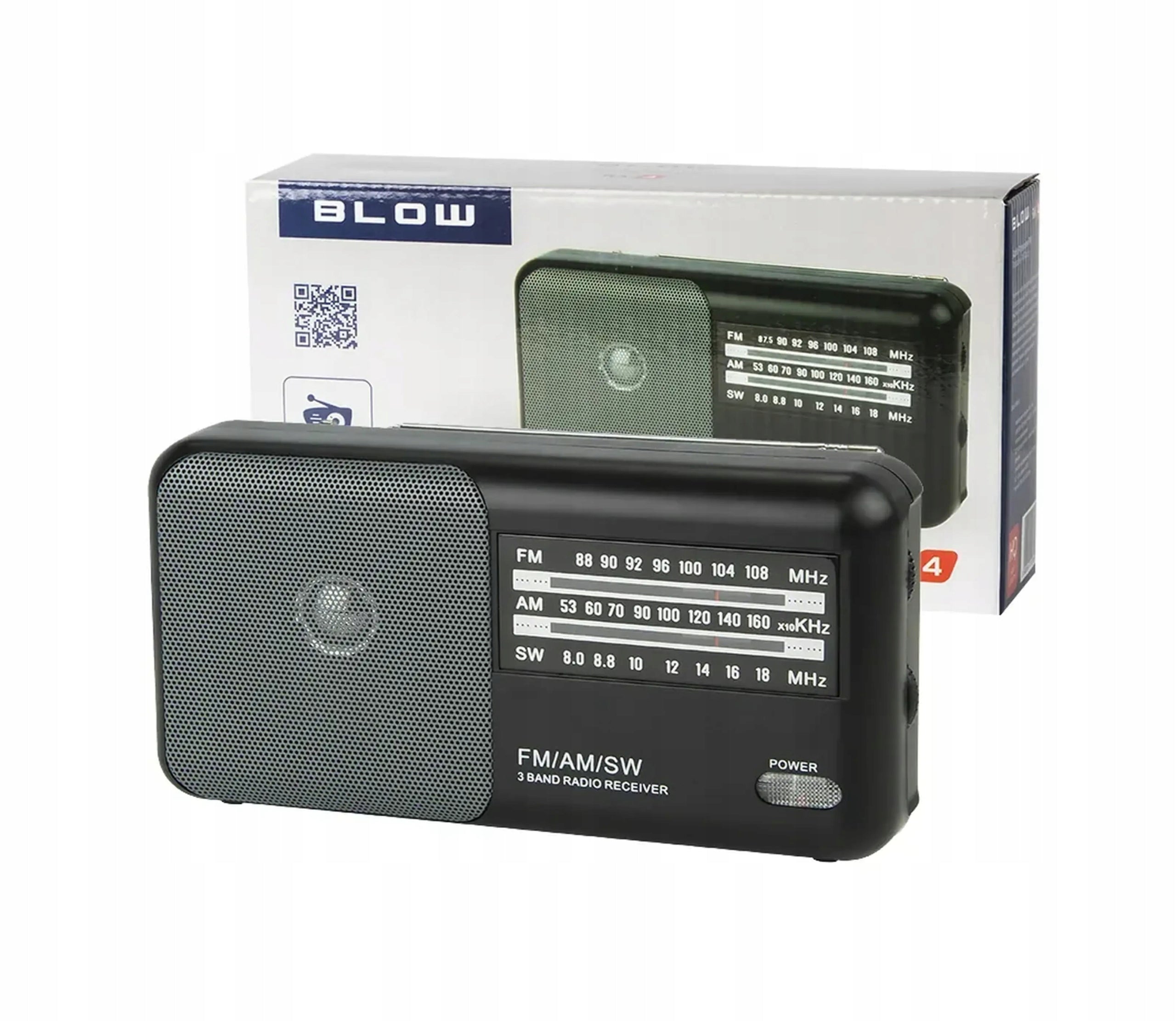 WIRELESS PORTABLE RADIO FOR ANALOGUE FM BATTERIES WITH TELESCOPIC ANTENNA