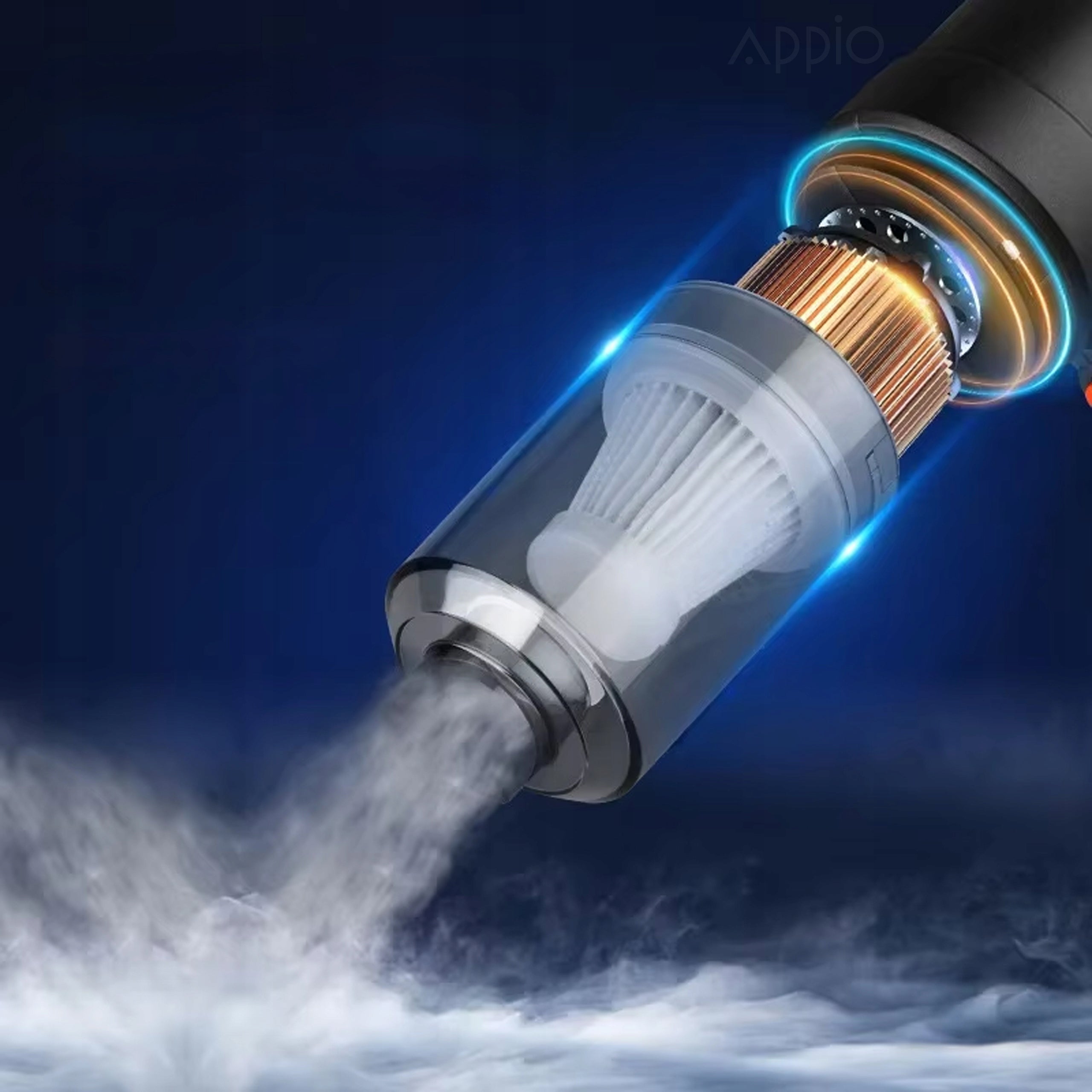 WIRELESS POWERFUL CAR VACUUM CLEANER FOR CAR HOME HANDHELD 2in1 BLOWER Manufacturer Appio