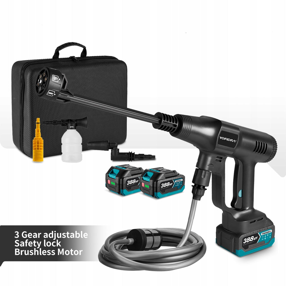 WIRELESS PRESSURE WASHER 100BAR CORDLESS GARDEN 2X AKU SET