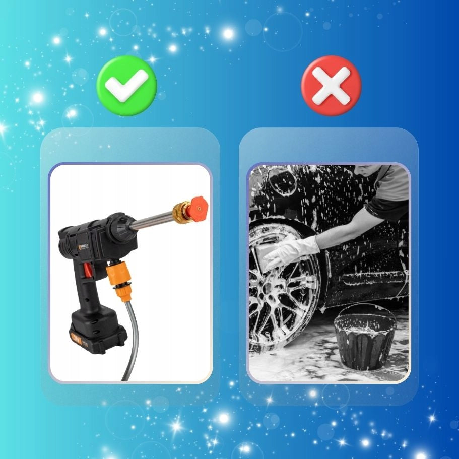 WIRELESS PRESSURE WASHER FOR ANKLE WINDOW GARDEN 2x RECHARGEABLE BATTERY Manufacturer code myjka bezprzewodowa ciśnieniowa