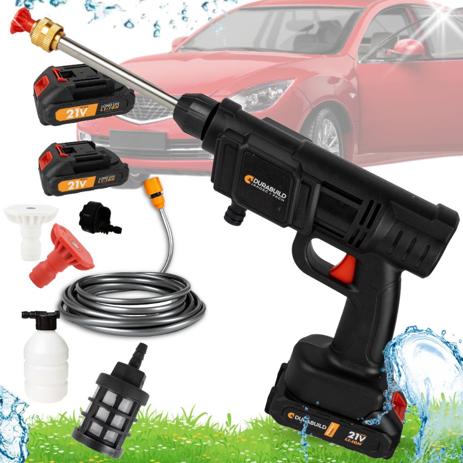 WIRELESS PRESSURE WASHER FOR ANKLE WINDOW GARDEN 2x RECHARGEABLE BATTERY