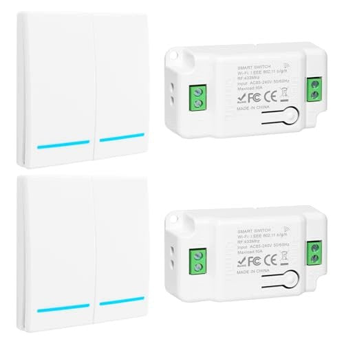 WIRELESS RADIO LIGHT SWITCH RF433 PILOT KIT 100M steel Brand no brand