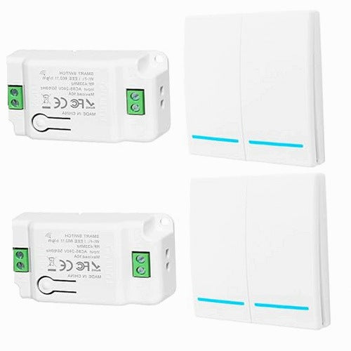 WIRELESS RADIO LIGHT SWITCH RF433 PILOT KIT 100M steel