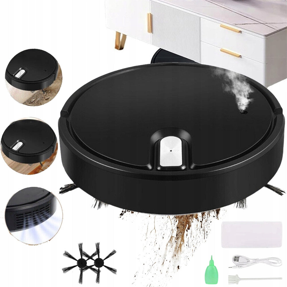 WIRELESS ROBOT CLEANING VACUUMING MOPPING 3IN1 QUIET 60MIN