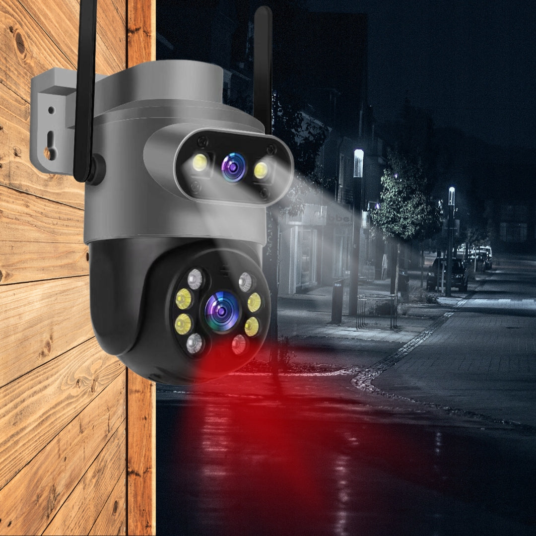 WIRELESS ROTATING WIFI CAMERA 8MPx ULTRA HD DUAL TWO UHD LENSES Brand Eurolook