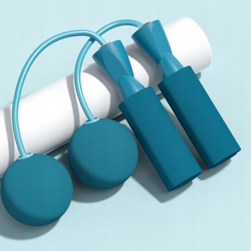 WIRELESS SKIPPING ROPE WITHOUT ROPE WITH BALLS CARDIO FITNESS TRAINING BLUE V Manufacturer code SKAKANKA BEZPRZEWODOWA BEZ LINKI BLUE PRO