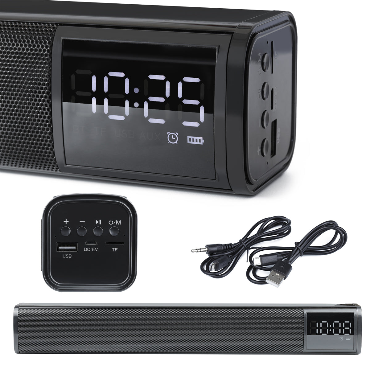 WIRELESS SOUNDBAR, COMPUTER SPEAKER BLACK