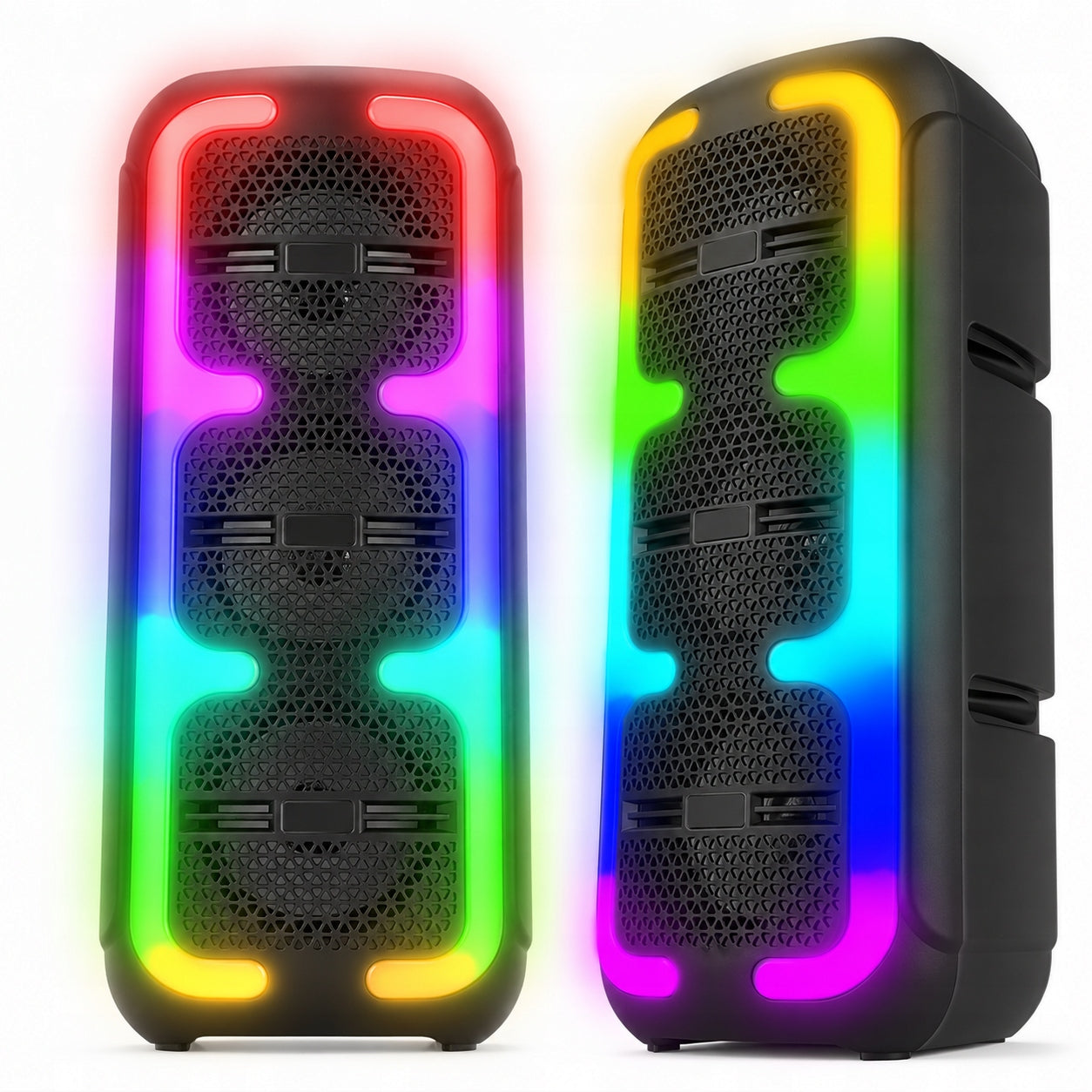 WIRELESS SPEAKER 1200W BLUETOOTH PORTABLE RADIO FM USB SD MOBILE LED