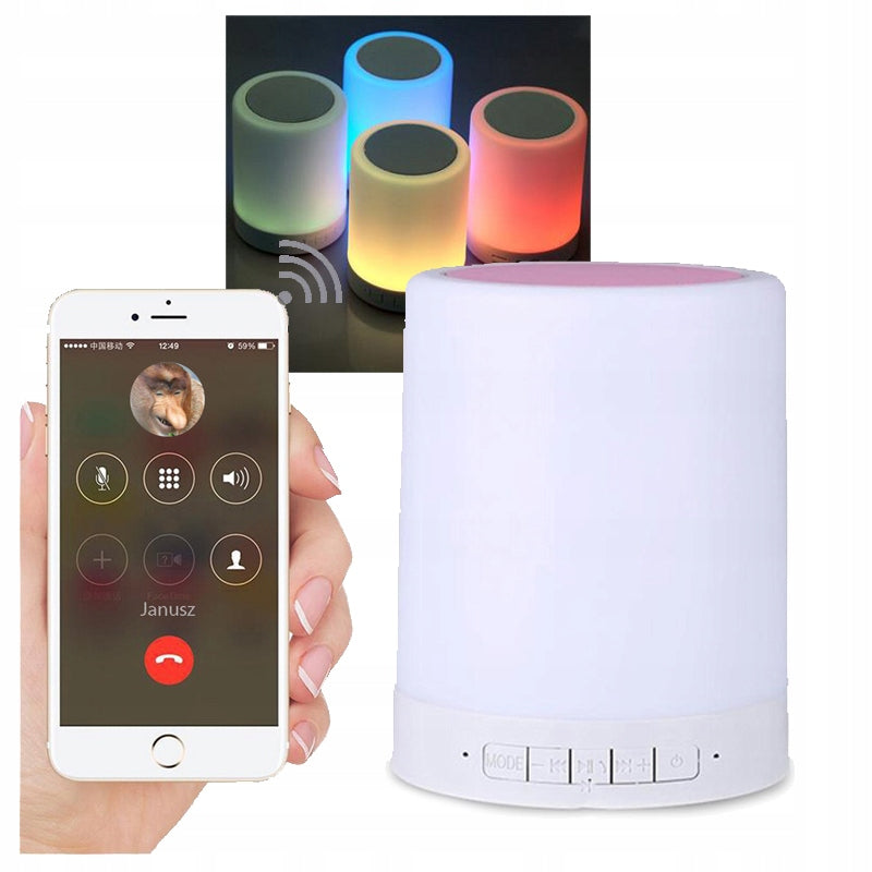 WIRELESS SPEAKER BLEUTOOTH MP3 USB MOOD LED RGB TOUCH LIGHT