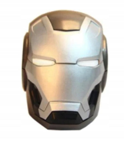 WIRELESS SPEAKER BLUETOOTH IRON MAN TRANSFORMERS GIFT SILVER Packaging status original