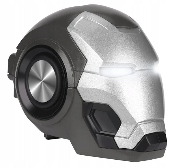 WIRELESS SPEAKER BLUETOOTH IRON MAN TRANSFORMERS GIFT SILVER
