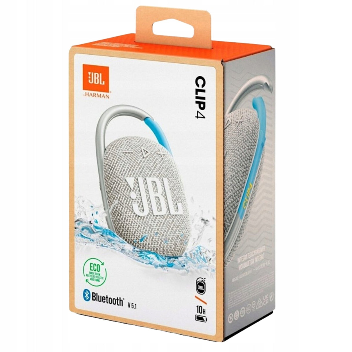WIRELESS SPEAKER JBL CLIP 4 ECO WATERPROOF WITH HANDLE Packaging status original