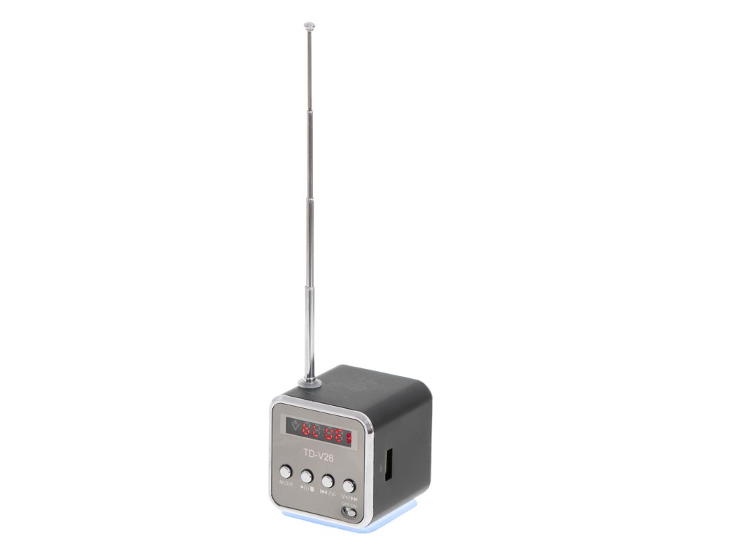 WIRELESS SPEAKER PORTABLE MINI RADIO FM LED SCREEN BLACK Brand no brand