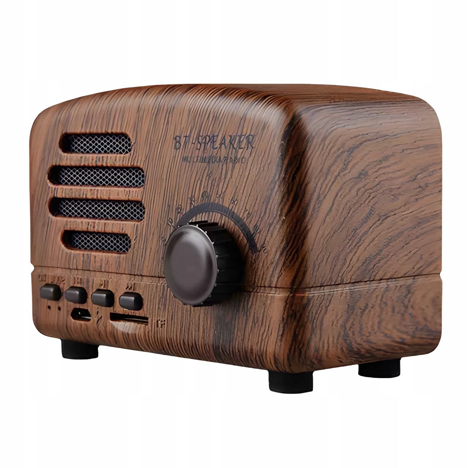 WIRELESS SPEAKER RADIO BT VINTAGE RETRO 400MAH 5V 3W DARK WOOD