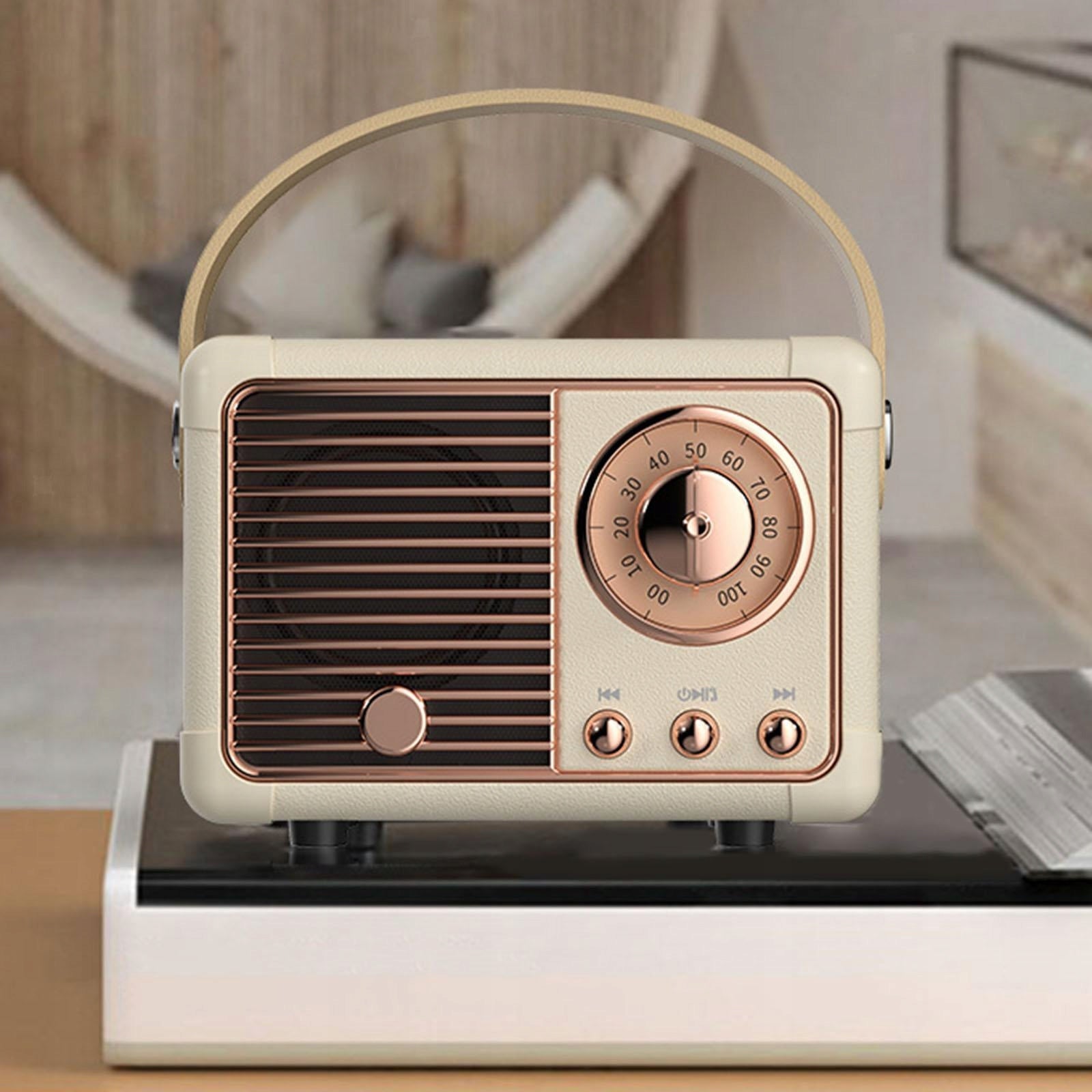 WIRELESS SPEAKER RADIO BT VINTAGE RETRO STYLE 400MAH 5V 3W BEIGE Manufacturer code 5906896111934