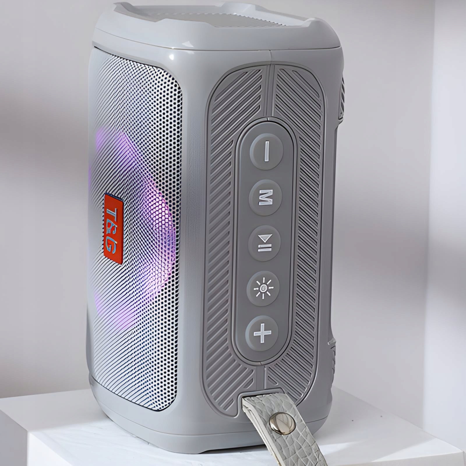 WIRELESS SPEAKER T&G TG193 POWERFUL BLUETOOTH RADIO LED MICROPHONE BLACK Packaging status original