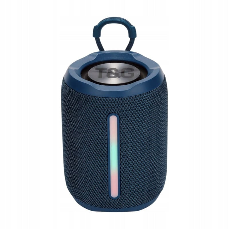 WIRELESS SPEAKER T&G TG679 BLUETOOTH RADIO LED MICROPHONE BLUE