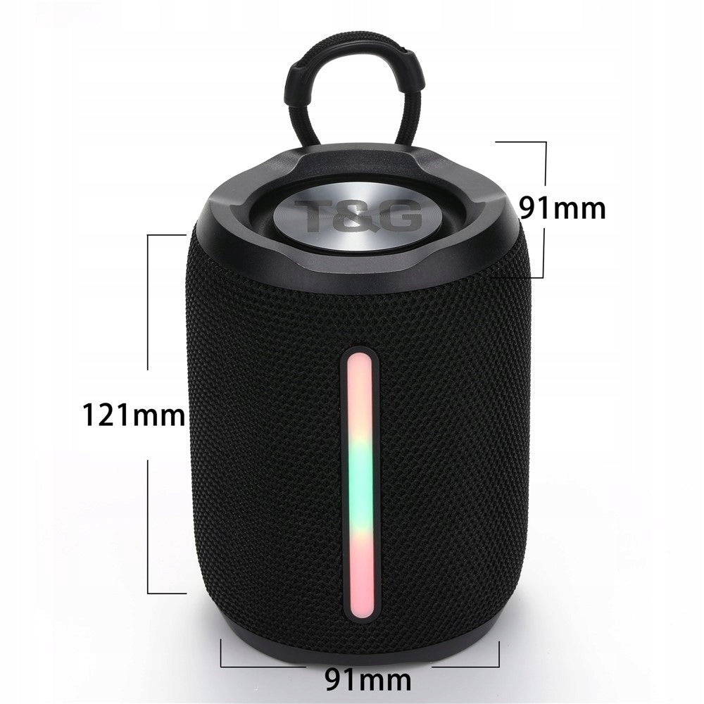 WIRELESS SPEAKER T&G TG679 BLUETOOTH RADIO RGB LED MICROPHONE BLACK Packaging status original