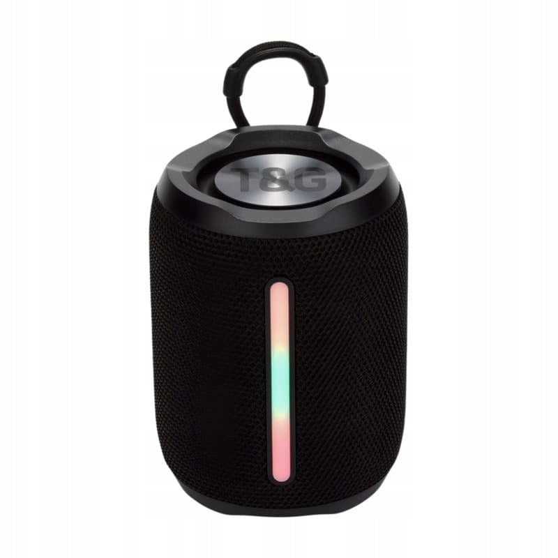 WIRELESS SPEAKER T&G TG679 BLUETOOTH RADIO RGB LED MICROPHONE BLACK