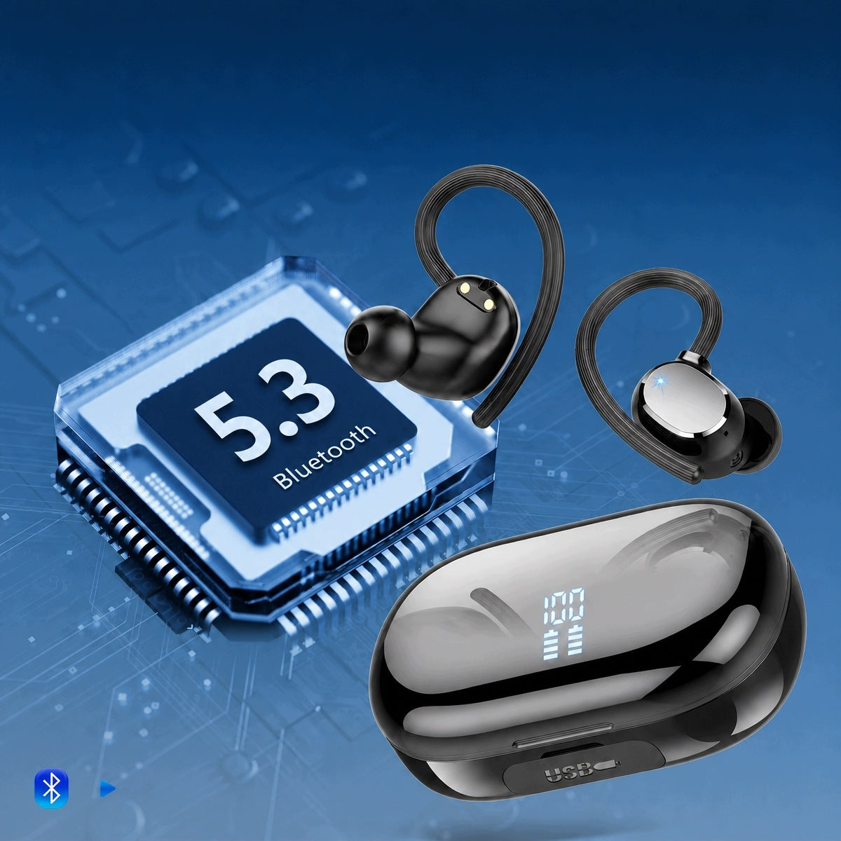 WIRELESS SPORTS HEADPHONES WITH LONG WORKING TIME 128H Brand no brand