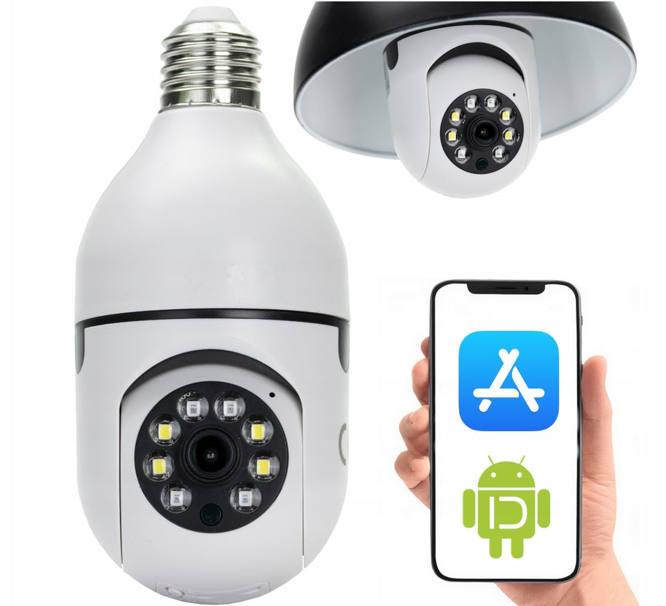 WIRELESS SPY CAMERA NANNY BULB IP