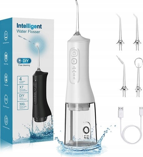 WIRELESS TOOTH IRRIGATOR 6 NOZZLES 4 LEVELS IPX7 300ML for gift