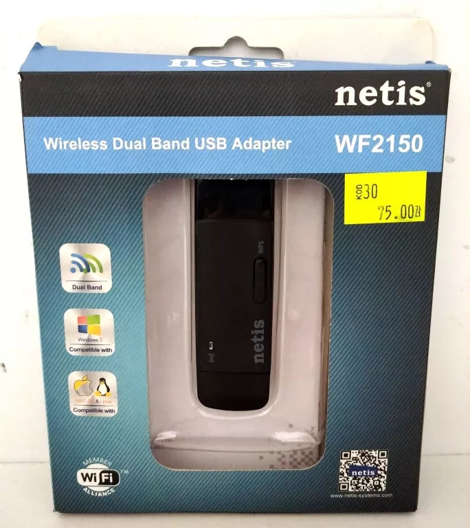 WIRELESS USB NETWORK CARD N/G/B/A NETIS WF2150 2.4-5GHz