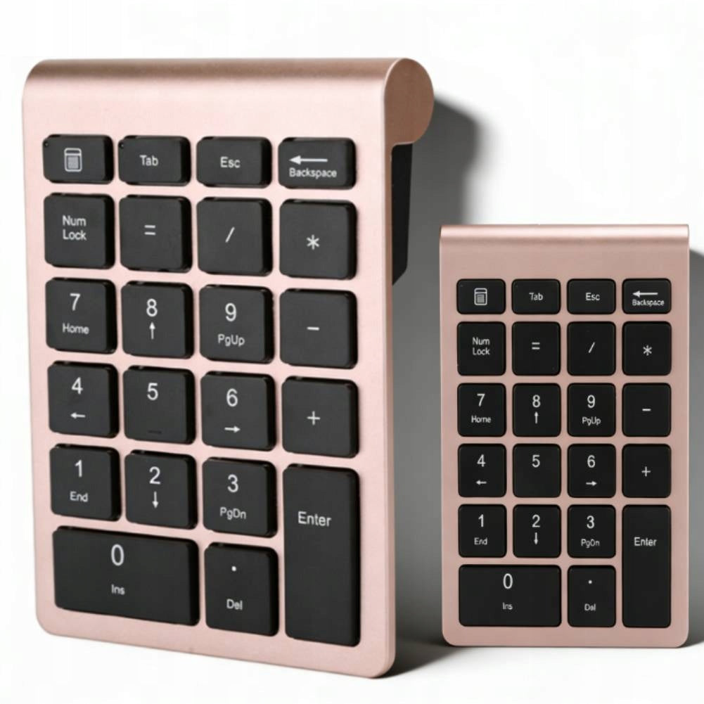 WIRELESS USB NUMERIC KEYPAD FOR LAPTOP PC ROSE GOLD