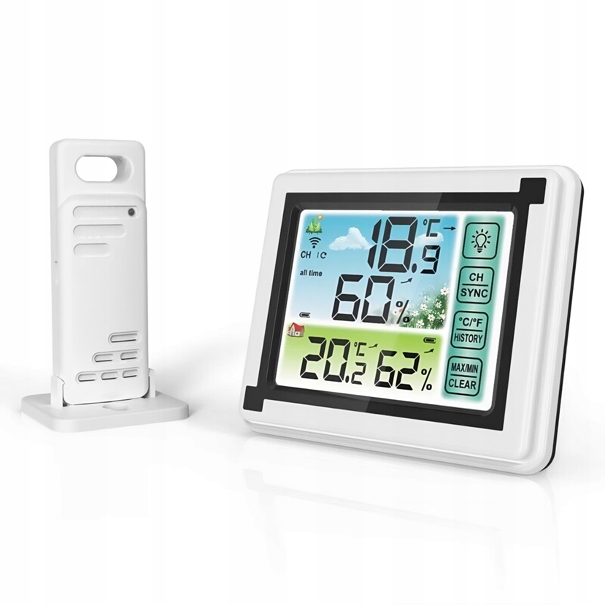 WIRELESS WEATHER STATION HYGROMETER THERMOMETER OUTDOOR WEATHER SENSOR Brand RETOO