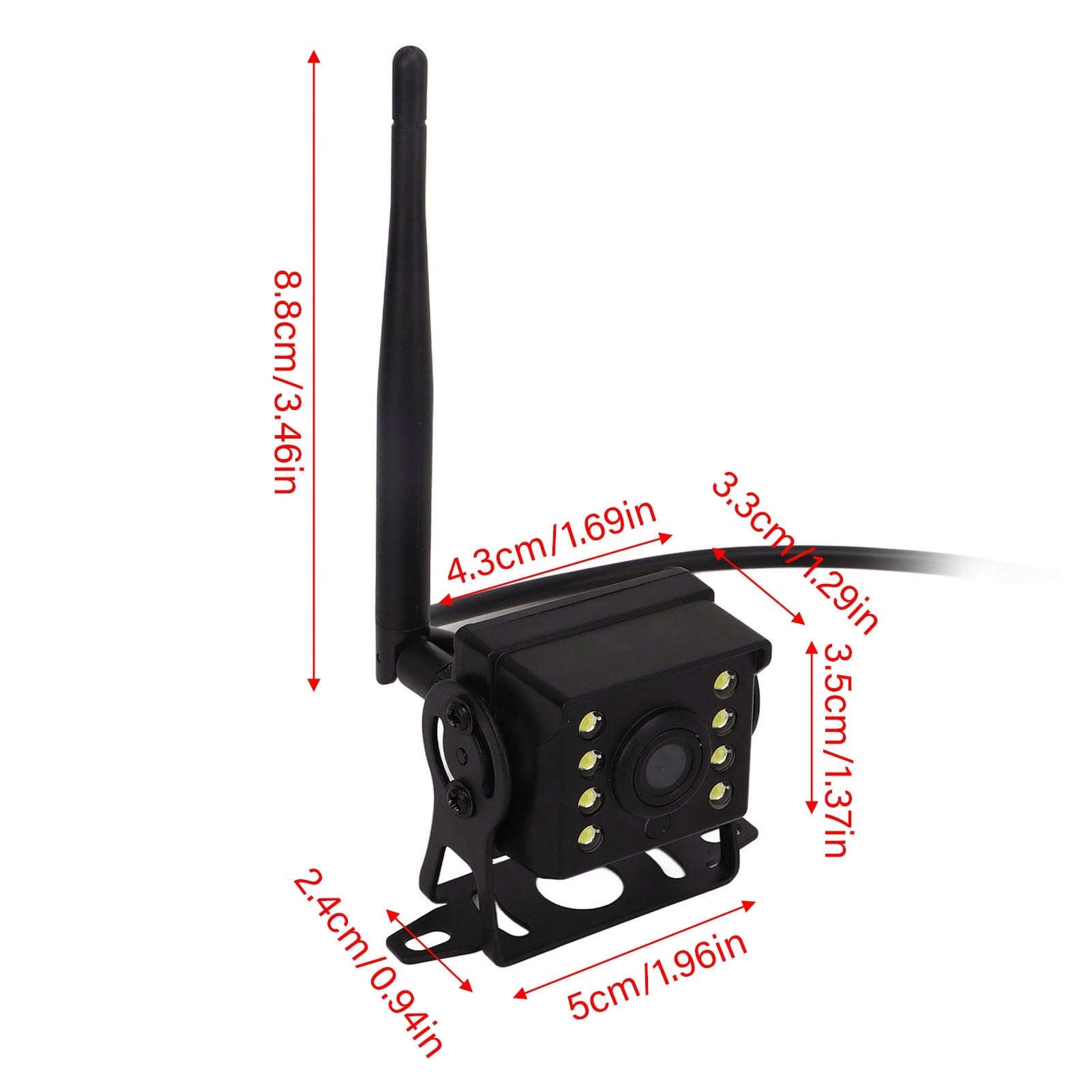 WIRELESS WIFI HD IR 12V-24V REVERSING CAMERA FOR BUSES, TRUCKS Model 1610220088511